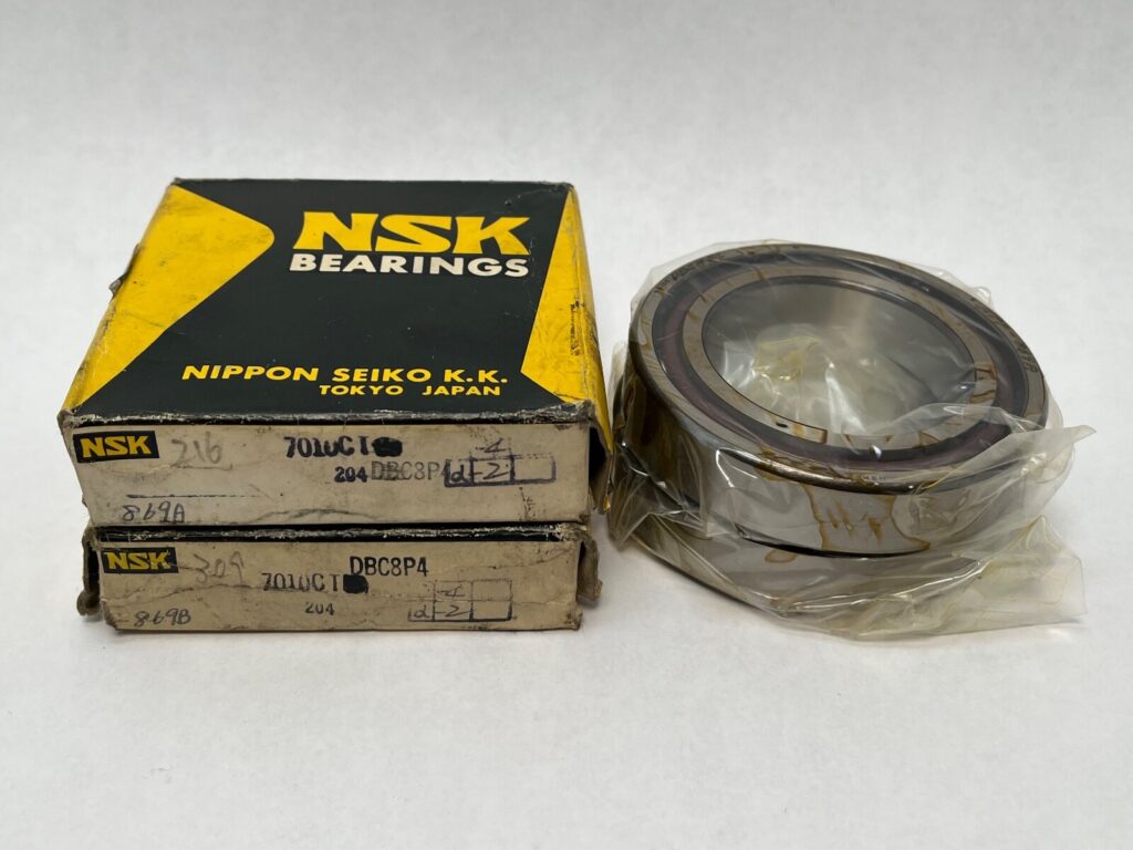 Angular Contact Ball Bearing – Straight Bore, 50 mm ID, 80 mm OD, 16 mm Width, Open, 15° Contact Angle, Medium Preload.