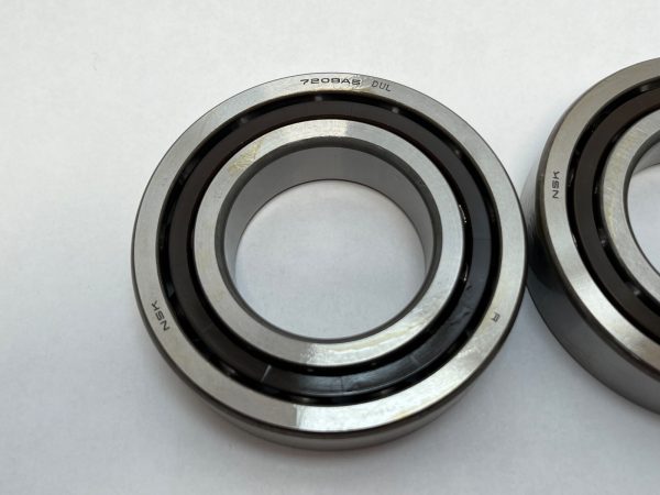 Angular Contact Ball Bearing – Straight Bore, 45 mm ID, 85 mm OD, 19 mm Width, Open, 25° Contact Angle, Light Preload.
