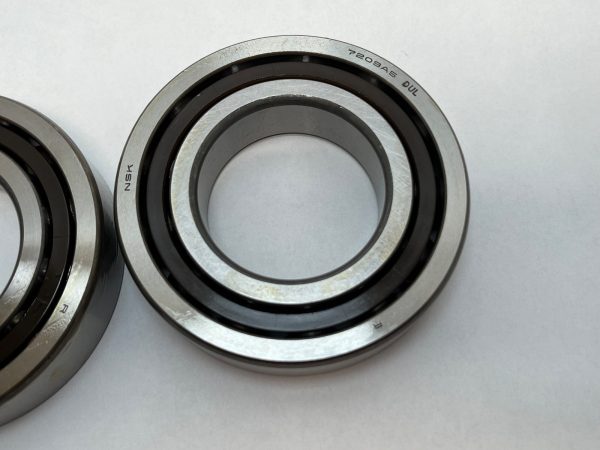 Angular Contact Ball Bearing – Straight Bore, 45 mm ID, 85 mm OD, 19 mm Width, Open, 25° Contact Angle, Light Preload.