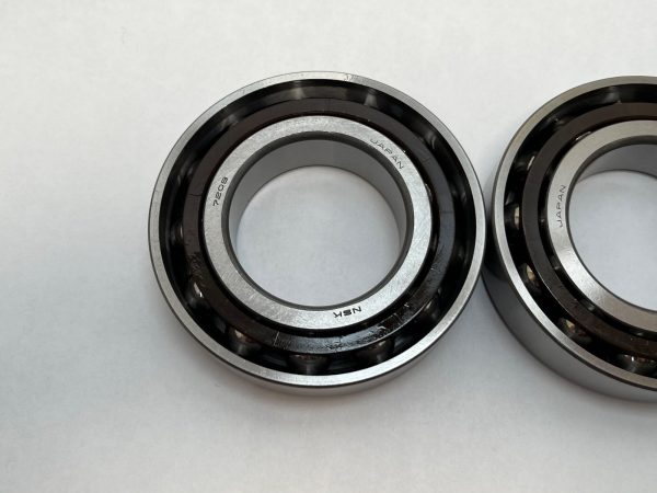 Angular Contact Ball Bearing – Straight Bore, 45 mm ID, 85 mm OD, 19 mm Width, Open, 25° Contact Angle, Light Preload.