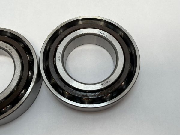 Angular Contact Ball Bearing – Straight Bore, 45 mm ID, 85 mm OD, 19 mm Width, Open, 25° Contact Angle, Light Preload.