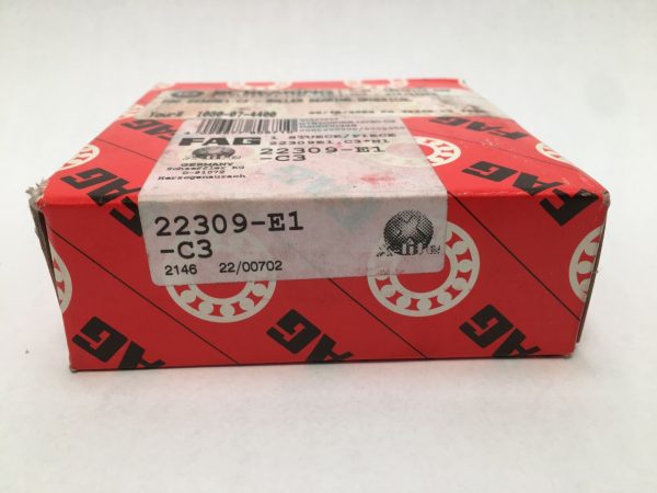 Spherical roller bearing – Straight Bore, 45 mm ID, 100 mm OD, 36 mm Width, Open, C3 Internal clearance.