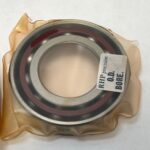 Angular Contact Ball Bearing – Straight Bore, 40 mm ID, 80 mm OD, 18 mm Width, Open, 15° Contact Angle, Heavy Preload.