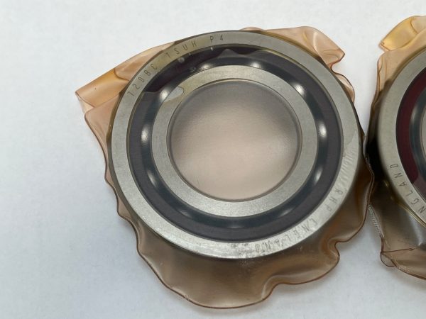 Angular Contact Ball Bearing – Straight Bore, 40 mm ID, 80 mm OD, 18 mm Width, Open, 15° Contact Angle, Heavy Preload.