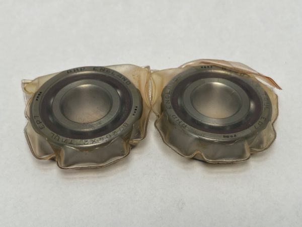 Angular Contact Bearing – 20 mm ID, 47 mm OD, 14 mm Width, Open, 15°, Light preload.