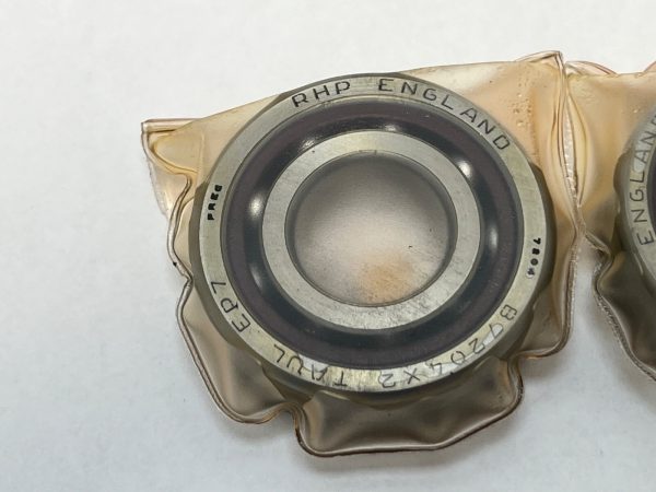Angular Contact Bearing – 20 mm ID, 47 mm OD, 14 mm Width, Open, 15°, Light preload.