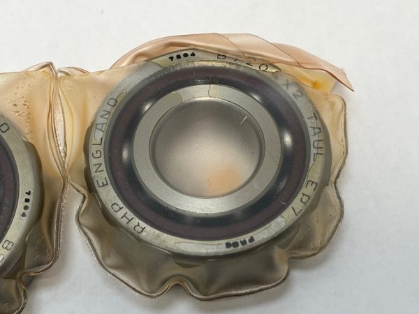 Angular Contact Bearing – 20 mm ID, 47 mm OD, 14 mm Width, Open, 15°, Light preload.