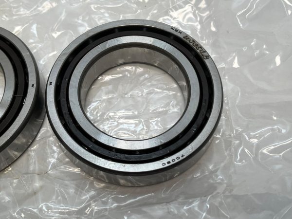Angular Contact Ball Bearing – Straight Bore, 45 mm ID, 75 mm OD, 16 mm Width, Open, 15° Contact Angle, Light Preload.