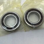 Angular Contact Ball Bearing – Straight Bore, 25 mm ID, 47 mm OD, 12 mm Width, Open, 15° Contact Angle, Medium Preload.