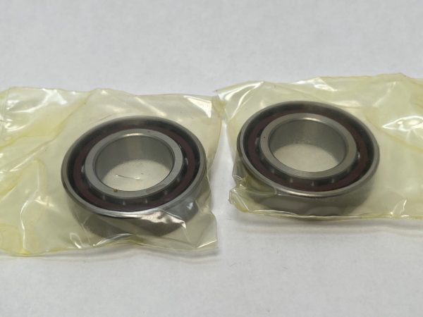 Angular Contact Ball Bearing – Straight Bore, 25 mm ID, 47 mm OD, 12 mm Width, Open, 15° Contact Angle, Medium Preload.