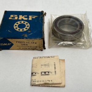 Angular Contact Ball Bearing - Straight Bore, 25 mm ID, 42 mm OD, 9 mm Width, Open, 25° Contact Angle, Light Preload.