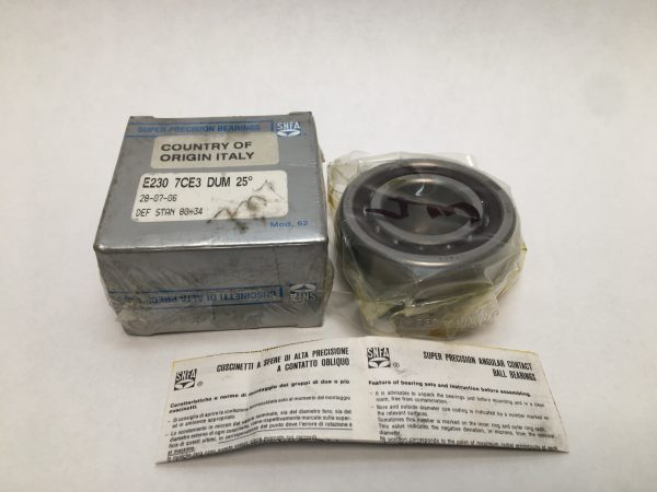 Angular Contact Bearing – 30 mm ID, 62 mm OD, 16 mm Width, Open, 25°, Medium preload.