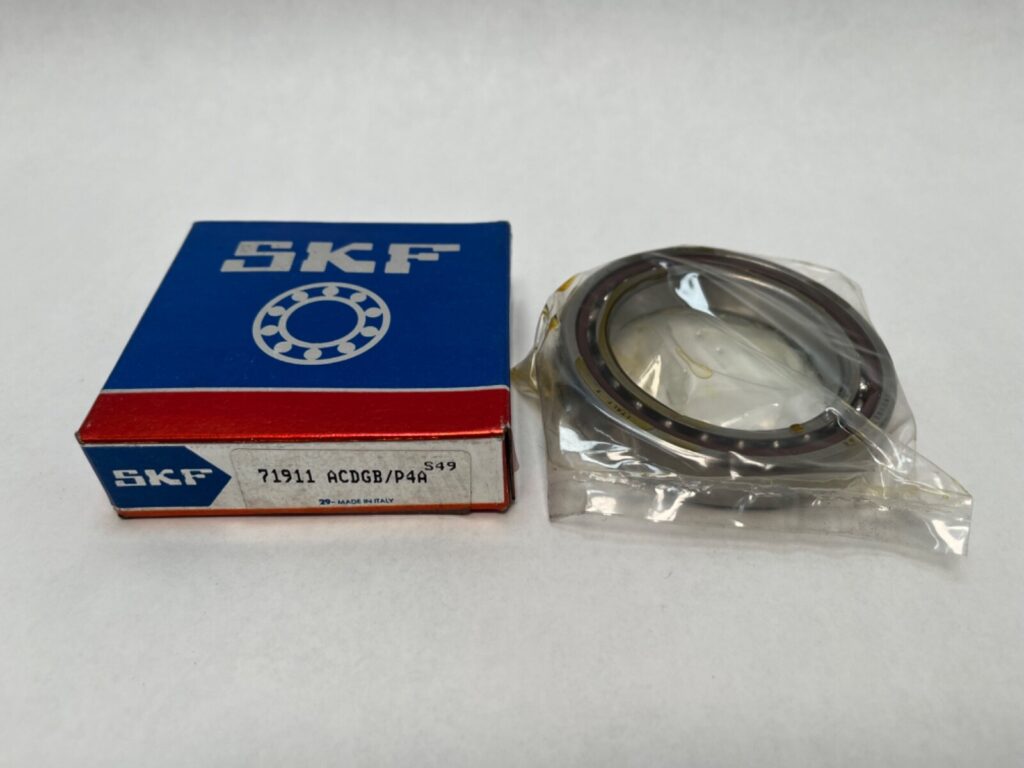 Angular Contact Ball Bearing – Straight Bore, 55 mm ID, 80 mm OD, 13 mm Width, Open, 25° Contact Angle, Medium Preload.