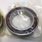 Angular Contact Ball Bearing – Straight Bore, 50 mm ID, 80 mm OD, 16 mm Width, Open, 15° Contact Angle, Without Snap Ring