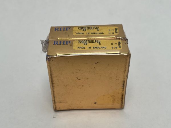 Angular Contact Ball Bearing – Straight Bore, 17 mm ID, 40 mm OD, 12 mm Width, Open, 25° Contact Angle, Light Preload.