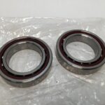 Super Precision Angular Contact Ball Bearing Pair – Straight Bore, 50 mm ID, 80 mm OD, 16 mm Width, Open, 25° Contact Angle, Back-to-Back Arrangement.