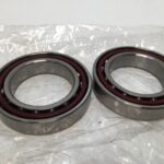 Super Precision Angular Contact Ball Bearing Pair – Straight Bore, 50 mm ID, 80 mm OD, 16 mm Width, Open, 25° Contact Angle, Back-to-Back Arrangement.