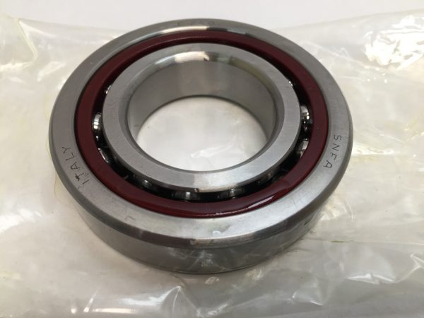 Angular Contact Ball Bearing – Straight Bore, 40 mm ID, 80 mm OD, 18 mm Width, Open, 25° Contact Angle, Medium Preload.