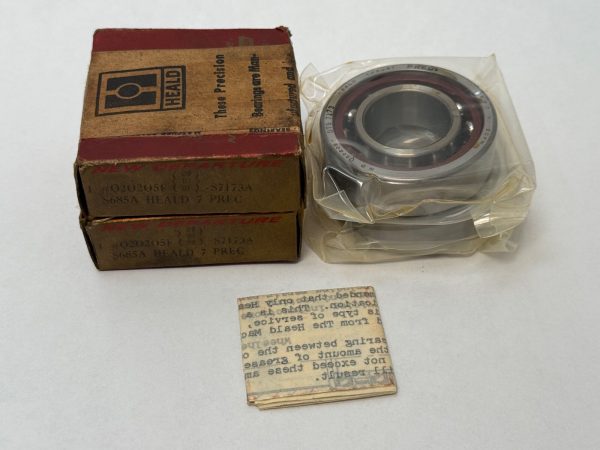 Angular contact bearings – 25 mm ID, 52 mm OD, 15 mm Width, Open, 15°.