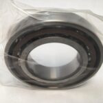 Angular Contact Ball Bearing – Straight Bore, 55 mm ID, 100 mm OD, 21 mm Width, Open, 15° Contact Angle, Medium Preload.