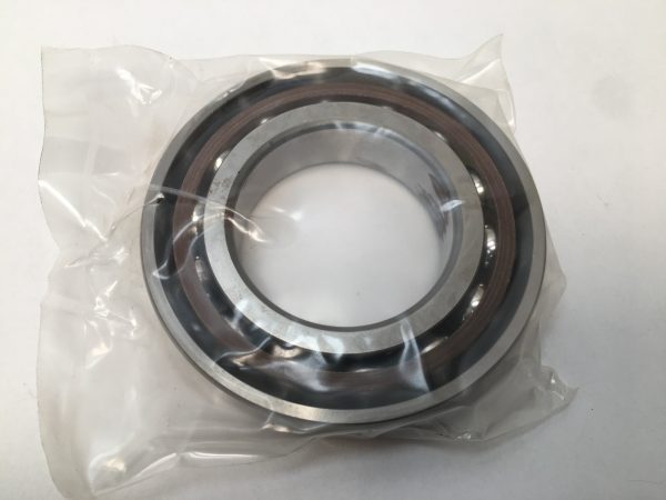Angular Contact Ball Bearing – Straight Bore, 55 mm ID, 100 mm OD, 21 mm Width, Open, 15° Contact Angle, Medium Preload.