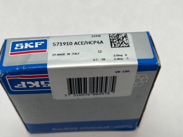 SKF S71910-CB/HCDBA Angular Bearing 7910 S-71910-CB-HC-DBA-VQ126 50x72x12 mm