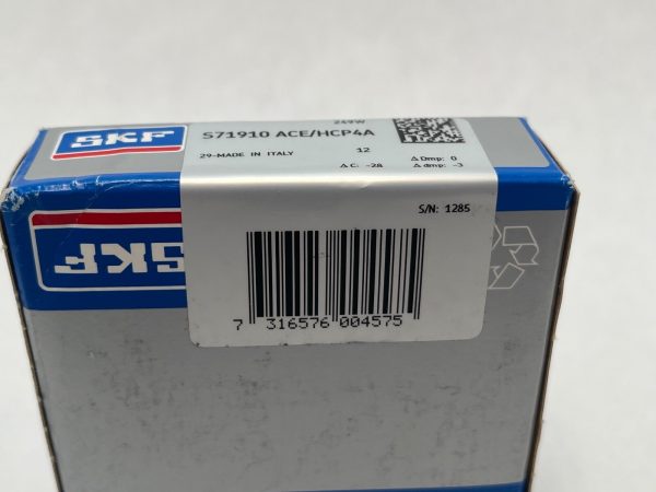 SKF S71910-CB/HCDBA Angular Bearing 7910 S-71910-CB-HC-DBA-VQ126 50x72x12 mm