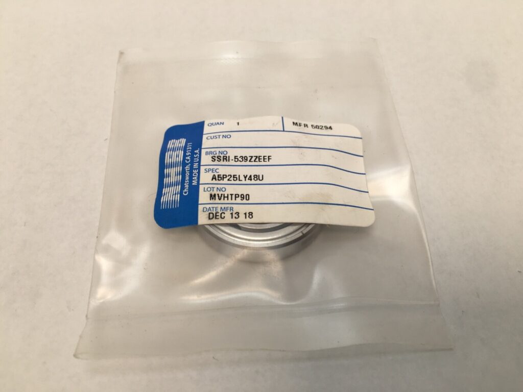 Deep Groove Ball Bearing – Miniature, 3/4 in ID, 1-3/16 in OD, 9/32 in Width, Double Shield, Flanged.