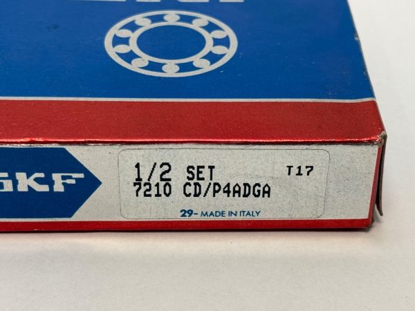 Angular Contact Ball Bearing – Straight Bore, 50 mm ID, 90 mm OD, 20 mm Width, Open, 15° Contact Angle, Light Preload.