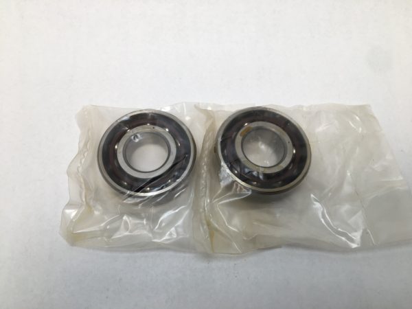 Angular Contact Ball Bearing – Straight Bore, 20 mm ID, 47 mm OD, 14 mm Width, Open, 15° Contact Angle, Light Preload.
