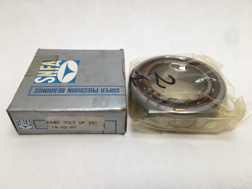 SNFA EX40-7CE3UM Bearing 40x68x15 mm 7008 EX40-7-CE-3-UM 15° ABEC7 Italy