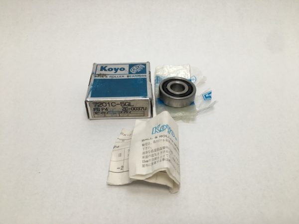 Angular Contact Ball Bearing – Straight Bore, 12mm ID, 32mm OD, 10mm Width, Open, Steel Cage, 15° Contact Angle.