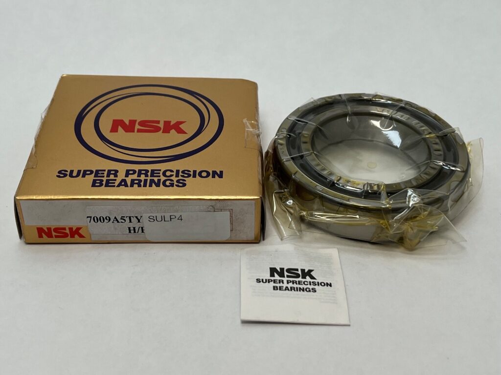 Angular Contact Bearing – 45 mm ID, 75 mm OD, 16 mm Width, Open, 25°, Light preload.