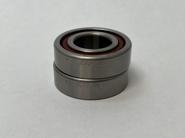 Angular Contact Ball Bearing – Straight Bore, 20 mm ID, 42 mm OD, 12 mm Width, Open, 15° Contact Angle, Light Preload.