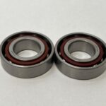 Angular Contact Ball Bearing – Straight Bore, 20 mm ID, 42 mm OD, 12 mm Width, Open, 15° Contact Angle, Light Preload.