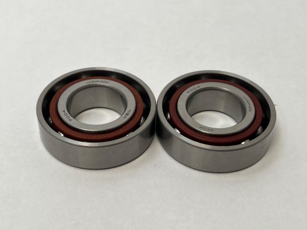 Angular Contact Ball Bearing – Straight Bore, 20 mm ID, 42 mm OD, 12 mm Width, Open, 15° Contact Angle, Light Preload.