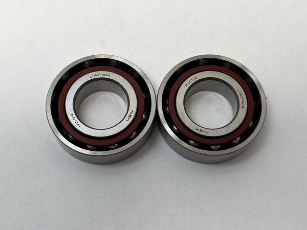 Angular Contact Ball Bearing – Straight Bore, 20 mm ID, 42 mm OD, 12 mm Width, Open, 15° Contact Angle, Light Preload.