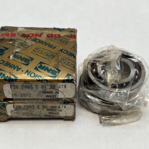 Angular Contact Ball Bearing - Straight Bore, 17 mm ID, 35 mm OD, 10 mm Width, Open, 15° Contact Angle, Light Preload.