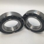 Angular Contact Ball Bearing – Straight Bore, 55 mm ID, 100 mm OD, 21 mm Width, Open, 15° Contact Angle, Without Snap Ring