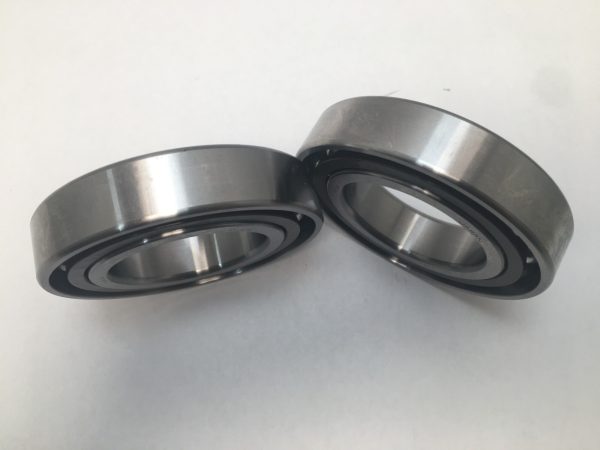 Angular Contact Ball Bearing – Straight Bore, 55 mm ID, 100 mm OD, 21 mm Width, Open, 15° Contact Angle, Without Snap Ring
