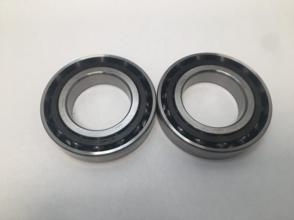 Angular Contact Ball Bearing – Straight Bore, 55 mm ID, 100 mm OD, 21 mm Width, Open, 15° Contact Angle, Without Snap Ring