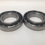 Angular Contact Ball Bearing – Straight Bore, 55 mm ID, 100 mm OD, 21 mm Width, Open, 15° Contact Angle, Without Snap Ring