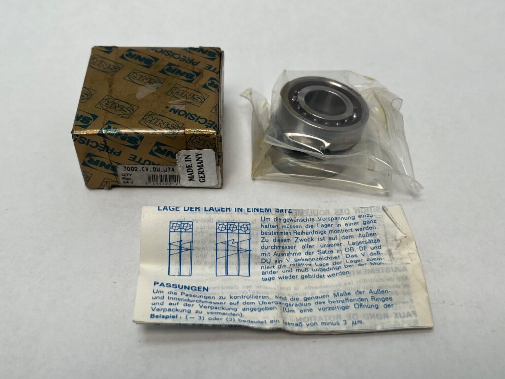 Angular Contact Ball Bearing – Straight Bore, 15 mm ID, 32 mm OD, 9 mm Width, Open, 15° Contact Angle, Light Preload.