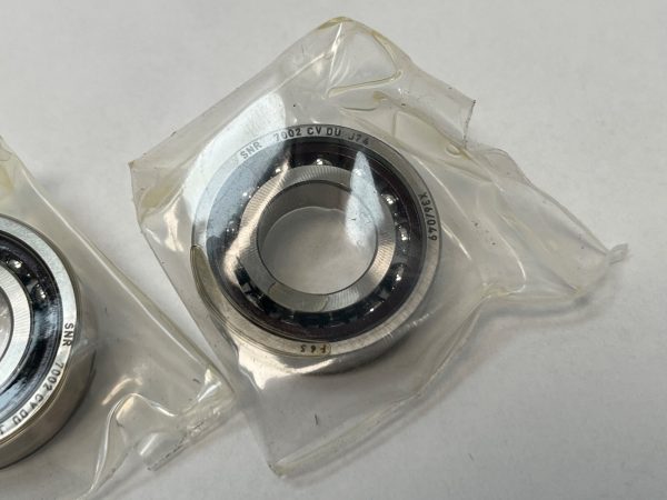 Angular Contact Ball Bearing – Straight Bore, 15 mm ID, 32 mm OD, 9 mm Width, Open, 15° Contact Angle, Light Preload.