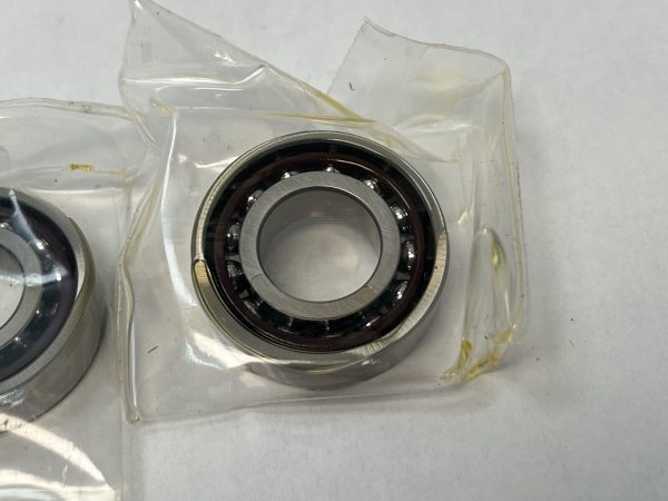 Angular Contact Ball Bearing – Straight Bore, 15 mm ID, 32 mm OD, 9 mm Width, Open, 15° Contact Angle, Light Preload.