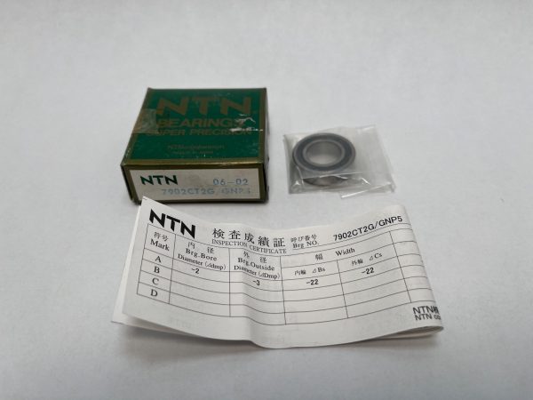 Angular Contact Ball Bearing – 15 mm ID, 28 mm OD, 7 mm Width, Open, 15° Contact Angle, Light Preload.