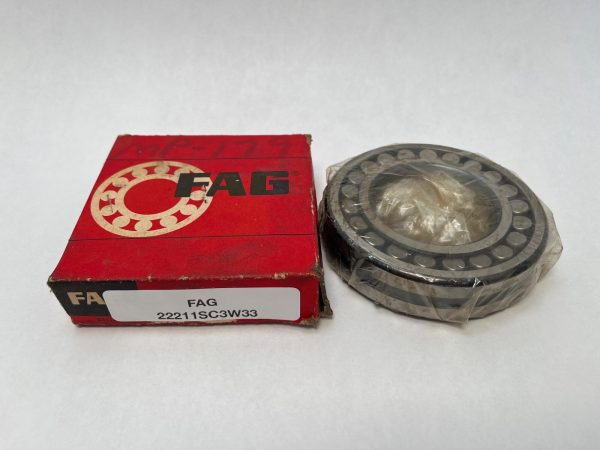 Spherical Roller Bearing – Straight Bore, 55 mm ID, 100 mm OD, 25 mm Width, Open, C3 Internal clearance