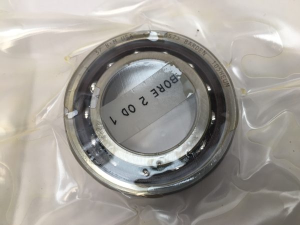 Angular Contact Bearing – 25 mm ID, 47 mm OD, 12 mm Width, Open, 25°, Medium preload.