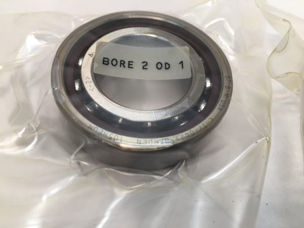 Angular Contact Bearing – 25 mm ID, 47 mm OD, 12 mm Width, Open, 25°, Medium preload.