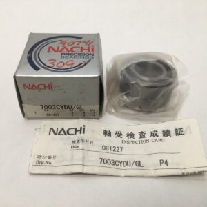 Angular Contact Ball Bearing - Straight Bore, 17 mm ID, 35 mm OD, 10 mm Width, Open, 15° Contact Angle, Light Preload.